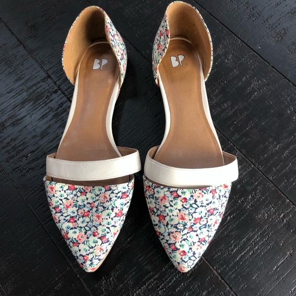 bp Shoes - BP floral canvas flats Sz 7.5M